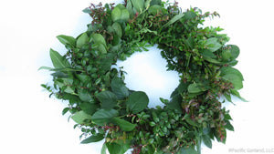 Designers Choice Fresh EverRing Wreath with Salal & Seeded Eucalyptus