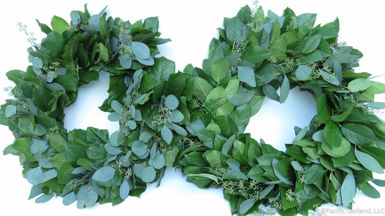 Fresh Designers Choice EverRing Wreath with Salal & Seeded Eucalyptus