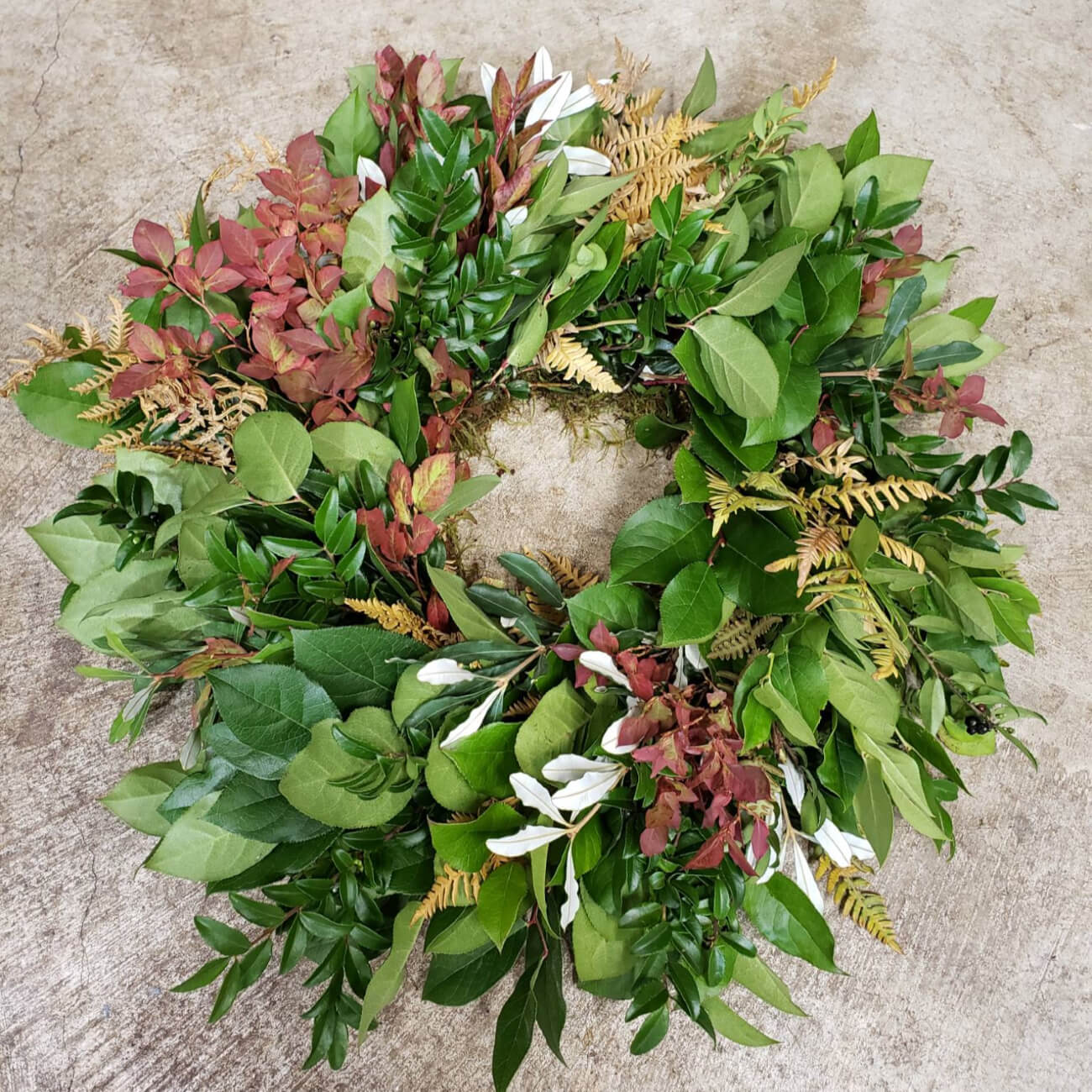 Fresh Woodland Series EverRing Wreath With Fall Colors